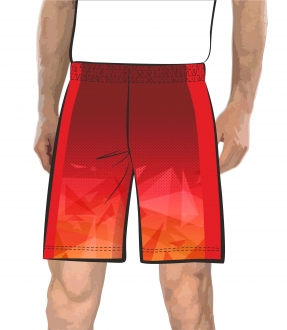 Шорты 201 расцветка 4 красные